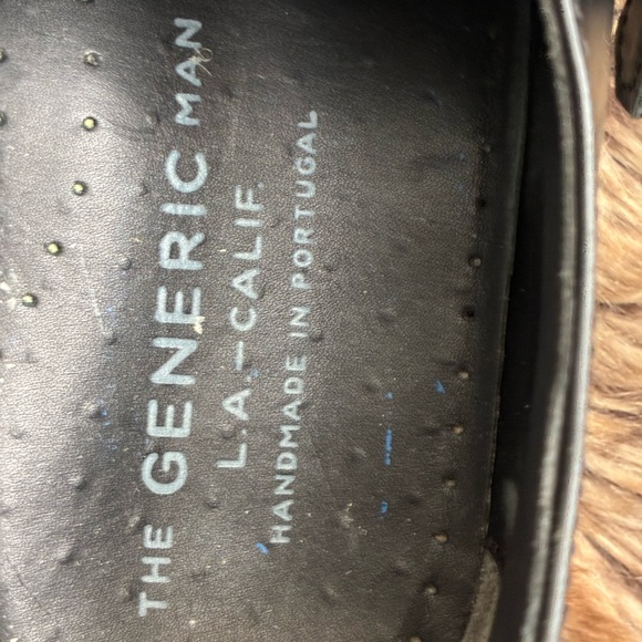 The Generic Man L.A. Black Leather Dress Shoes
